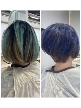 スープル オザキヤマ(SOUPLE.ozakiyama) ブリーチONカラー