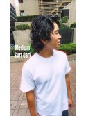 外国人風パーマ/大人のミディアムサーフカール