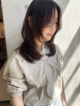 キーチェ 梅田中崎町(keych) レイヤーカット/ミディアム/カラー/縮毛矯正/大阪梅田/中崎町