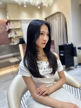 ロンドガーネット 池袋(Lond garnet) オリーブグレー/レイヤーカット/黒髪/マロンベージュ/池袋