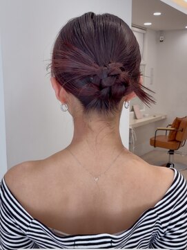 ガーデンヨコハマ(GARDEN YOKOHAMA) 【チバ】ヘアセット　カチモリヘア　タイトアレンジ　三つ編み