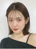 レイヤーボブ/オリーブベージュ/結べるボブ