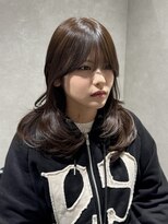 ジーニー 千葉(GENiE) 韓国レイヤーカット/顔周り/モカベージュ/古荘竜生
