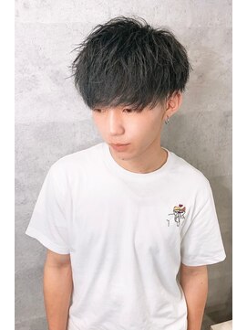 アンダーバーホワイト 阪神西宮店(_WHITE) メンズ　ミディアムマッシュ