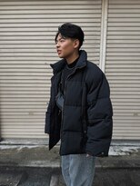 ハイセンス(HISENSE)&nbsp;メンズカットフェザーパーマニュアンスパーマセンターパートGIA