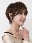 くびれショート/丸みショート/小顔/白髪ぼかし/ショートボブ