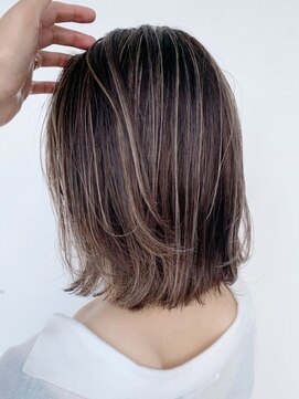 アルバム 銀座(ALBUM GINZA) ハイライトロブ_ことりベージュウォーターフォール_ba213571