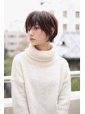 大人かわいい!コンパクトラフマッシュショートボブ