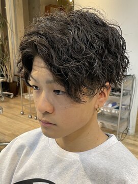 フィフス 原宿(fifth) ツイストスパイラルパーマツーブロックマンバン波巻きスパイラル