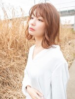 ジーテ 渋谷(gite)&nbsp;アプリコットベージュボブ/渋谷/髪質改善