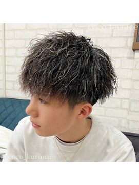 ココテラス(coco terrace) ツイスト/ホワイトメッシュ/メンズパーマ/メンズスタイル