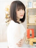 アッシュオリーブ前下がり艶髪エアストレートa浦和20代30代40代