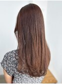 髪質改善_フルバングレッドブラウンハッシュカット_ba475211