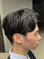 フイ 代々木(Hui)&nbsp;メンズ/アップバング/ツーブロックマッシュ/束間ショート/波巻き