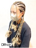コーンロウ×ブレイズ#盛岡#盛岡市#特殊系#派手髪#コーンロウ