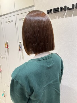 ステラバイケンジ(STELLA by KENJE) 大人綺麗ボブ/藤沢/髪質改善縮毛矯正/ショート/脱白髪染め透明感