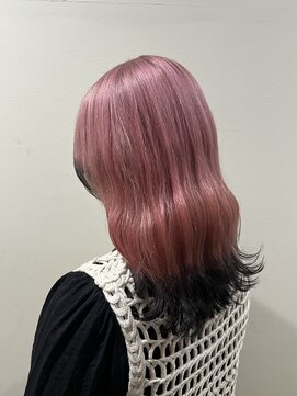 インフィニティー infinity HAIR SPACE BLOOM ピンクカラー+ブラックエンドカラー