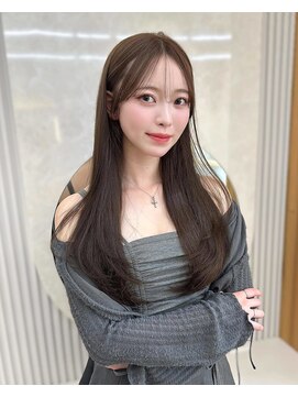 アフロートリノ(AFLOAT Leino) 大人可愛い韓国ヘア　レイヤー顔まわりカット前髪似合わせ薄め