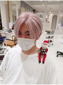 ホワイトペールピンクwithサンタさん
