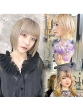 スタイリスト／淺谷美紀【ハイトーン・デザインカラー】