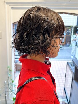 ラレイ ハラジュク(Lalei harajuku) 【白石】レディーススパイラルパーマボブウェーブヘア原宿