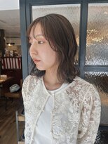 フランチェスカ(Francesca)&nbsp;ベージュカラー/透明感カラー/ブリーチ無しカラー/レイヤーボブ