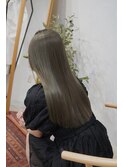 オリーブグレージュ「ブリーチなし」
