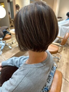 ヘアポケット スタイル店(HAIR POCKET)の写真/ファッションカラーのような仕上がりで肌まで綺麗に魅せる！どこから見ても艶感のある綺麗な仕上がりへ◎