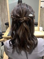 ブゾン(buZon)&nbsp;【buZonブゾン】ロープ編みハーフアップ