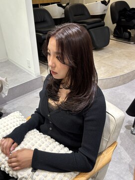 ブランシュ 南行徳店(BLANCHE) バタフライレイヤー/ミルクティーブラウン/佐久間凪沙