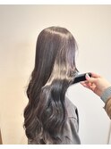 ブリーチ無し！キュートでエレガントなラベンダーブラウン！