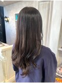 福山美容室Caaryロングレイヤーハッシュカットゆる巻き20代30代