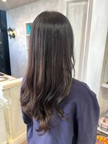 キャアリー(Caary)&nbsp;福山美容室Caaryロングレイヤーハッシュカットゆる巻き20代30代