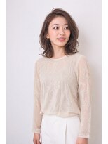 カウチ ヘアー ドレッシング(COUCH Hair Ｄressing)&nbsp;女性らしいミディアムウェーブスタイル