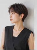マッシュショート/黒髪ショート/上品ショート