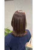 オリーブベージュ×くびれヘア