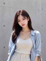 アフィーロ(ACHFILO) 前髪エクステ20代30代大人女子 ココアブラウン切りっぱなしボブ