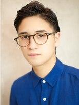 ベックメンズヘアサロン(BEKKU Men's hair salon)&nbsp;かき上げた七三前髪でクールで知的なツーブロックヘア