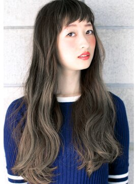 ヘアサロン ガリカ 表参道(hair salon Gallica) 『 グレージュ 』 × 『 クセ毛風ウエーブ 』メルトカラーlong☆