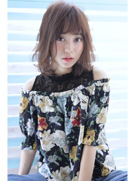 オウル(Owll) 【DISHEL】大人シースルバング☆ウルフハネ感ハイ透明感カラー