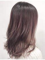 ブリーチ ラボ エーアイ 原宿店(BLEACH LABO Ai)&nbsp;ダブルカラーピンクパールアッシュカラー透明感ロング