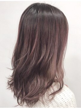 ブリーチ ラボ エーアイ 原宿店(BLEACH LABO Ai) ダブルカラーピンクパールアッシュカラー透明感ロング