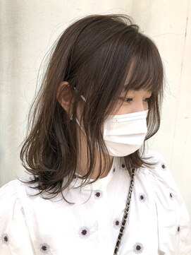 ヘアー アイス カンナ(HAIR ICI Canna) レイヤースタイル×オリーブカラー