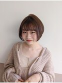 【hair design aim】愛され大人ショートボブ