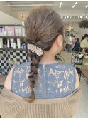 編みおろしヘアセット