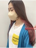 京都 河原町 インナーカラー ピンクカラー ツートンカラー