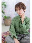ニュアンスカラーヘルシースタイル＊束感ショートウルフa1