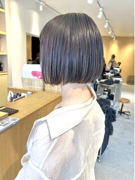 トリート 浦安店(TREAT) タッセルボブ×シルバーグレージュ