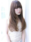 【LiL'西宮】柔らかストレート×大人ロング×美髪×厚めバング★