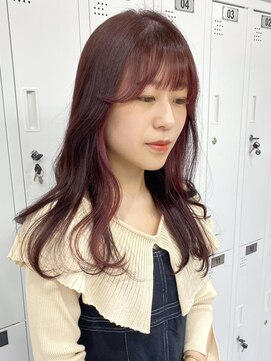 ムク 横浜店(muku) ダブルカラーピンクベージュベージュカラーケアブリーチレイヤー